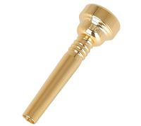 Diheohg 1 bocchino a tromba in ottone placcato oro 17C per principianti per giocare 17C