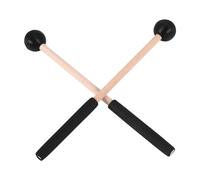 Diheohg 1 paio di lingue tamburo bacchette e bacchette con testa in gomma morbida per tamburo lingue tamburo e batteria per pianoforte