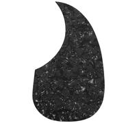 Diheohg 1 Pezzo Chitarra Acustica Plettro Piastra Autoadesiva Protezione Piastra a virgola Forma Per Parte Chitarra Acustica Classica, Perla Nero