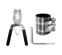 Diheohg 1 set di attrezzi per pinza del freno ad anello del motore, 53 mm - 175 mm, kit di attrezzi installer Expander Remover Kit