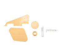 Diheohg 1 Set Giallo Pickguard Cava Interruttore Coperture Pickup Selector Plate Bracket Viti Adatto per Chitarra Style Kit