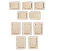 Diheohg 10 cornici per foto fai da te, in legno massiccio non verniciato, per lavori fai da te, progetti artistici
