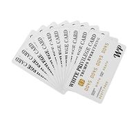 Diheohg 10 PZ Bianco Privilegio Carta Trumps Tutti Credito Carte Set Di Carte, Portafogli Carta Romantica, Regali promozionali