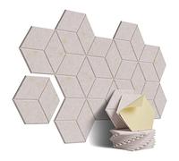 Diheohg 12 PACK, pannelli isolanti acustici autoadesivi, per isolamento acustico e trattamento acustico (cammello piatto)