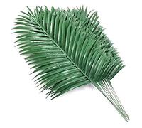 Diheohg 12 StüCk Palma Cortale Piante Palma Faux Palm Wedel Tropicale Grande Palma Pianta Verde per Fiore Hawaiiano