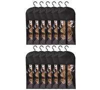 Diheohg 12 supporti per extension per parrucche multiple, supporto per borse per parrucche, contenitore con gancio, contenitore per extension per capelli