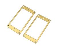 Diheohg 2 pezzi metallo piatto bobina copertura chitarra pickup telaio anello