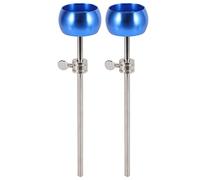 Diheohg 2 pezzi per basso tamburo pedale, in lega di alluminio, martello, testa di percussione, accessori per strumenti, colore: blu