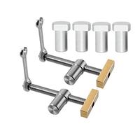 Diheohg 2 pezzi per cani da panchina, morsetto per cani, lavorazione del legno, 3/4, con 4 pezzi, 20 mm, foro per cani da banca regolabile, 20 mm A
