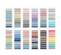 Diheohg 2400 note adesive, note adesive scrivibili, in 120 colori, per cartelle, annotazioni, marcatori di pagina, per classificare i file
