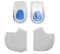 Diheohg 3 paia di ciotole per tallone, solette per fascite plantare, cuscino in gel, protezione per tallone, perfetto per fascite plantare, ritenzione del tendine di Achille e dolore al tallone, per