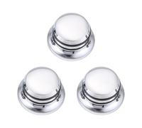 Diheohg 3 Pezzi Chitarra Metallo Superiore Cilindro Tuning Bottoni Per Chitarra Elettrica Lp Chrome