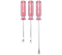 Diheohg 3 pezzi per chiodo estrattore cucitrice 3 mm V/U punta chiodo morsetto rivetto graffette estrattore tappezzeria morsetto rimozione viti strumento rotatore