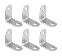 Diheohg 6 StüCk 30X30Mm Metallo Connettore angolare Joint Supporto ad angolo retto Argento