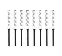 Diheohg 8 pezzi, M2,5 x 32 mm, pickup Humbucker per chitarra elettrica, vite regolabile in altezza, 0,4 mm, colore nero