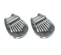 Diheohg 8 tasti Mini Kalimba arcobaleno trasparente cristallo Kalimba dita pianoforte strumento gatto