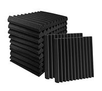 Diheohg Acustica schiuma pannelli cunei 24 Pack piastre acustiche 1 X 12 X 12 Studio suono assorbente piastrelle assorbimento soffitto