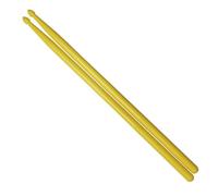 Diheohg Bacchette per tamburi per corsi di allenamento, bacchette da tamburo, design forte e leggero sono un'aggiunta divertente per esercizio, giallo, durevole, 41,5 x 1,5 cm