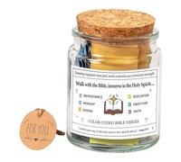 Diheohg Bicchiere di speranza con versetti biblici, altare con versetti biblici, altare con versetti di preghiera, regali per forza emotiva, durevole, facile da installare B