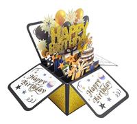 Diheohg Biglietto di compleanno popup premium, perfetto per la famiglia e, perfetto e facile da usare