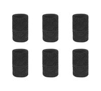 Diheohg Bracciale elastico in cotone per sostenere le bende da basket per palestra, fitness, powerlifting, tennis, assorbimento del sudore, nero