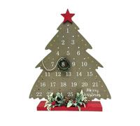 Diheohg Buon Natale ornamenti calendario conto alla rovescia forma di Natale decorazione per la casa 2024 Natale Navidad