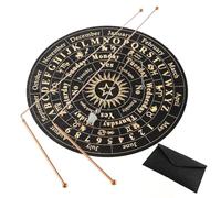 Diheohg Canne desiderabili in rame - 2 pezzi di canne da desiderio + pendolo + tappetino per fortuna - divinazione dell'acqua, tesori, oggetti sepolti, ecc.