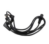Diheohg Cavo elettrodo a 3 vie Daisy Chain Harness filo di rame per effetti chitarra alimentatore splitter nero