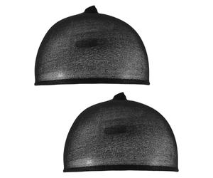 Diheohg Deluxe Parrucca Capelli Mesh Per Tessitura 2 Pz/Pack Parrucca Dei Capelli Reti Stretch Mesh Parrucca Cap Per La Fabbricazione Di Parrucche Formato Libero (nero)