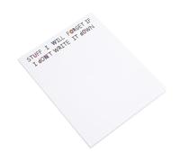 Diheohg Divertenti note adesive, lista delle cose da fare, blocco note, carta da lettere divertente, forniture per ufficio, etichette per quaderni, note adesive da scrivania, 50 pagine, durevole
