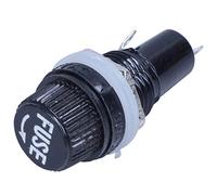 Diheohg Filettatura da 12 mm con montaggio a pannello di saldatura, supporto per fusibili, 5 x 20 mm