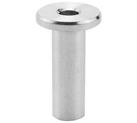 Diheohg Guaina protettiva in acciaio inox per cavi 1/8, pali in legno, per balaustra T316 Marine Grade 24 pezzi