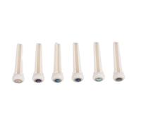 Diheohg Guitar Bone Bridge Pin con posizione Abalone Dot da 5,3 mm per le parti acustiche
