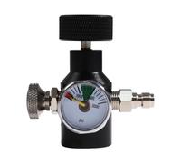 Diheohg Kit adattatore per cilindro del serbatoio CO2, filettatura G1/2-14, adattatore di ricarica a cilindro di CO2 con manometro 3000 psi, durevole, facile da usare