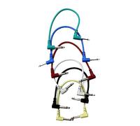 Diheohg Linea di collegamento effettore, cavo di collegamento nero, accessorio per strumento musicale stabile