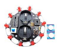 Diheohg Lucky Turntable LED kit elettronico fai da te per progetti di saldatura, modulo di allenamento, kit fai da te per allenamento educativo, pronto