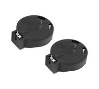 Diheohg Muenzen CR2450 - 2 supporti per batteria a bottone a cella, colore: Nero