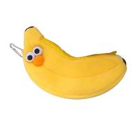 Diheohg Novità creativa, viso divertente, simulazione di cibo, frutta, banana gialla, carattere, abiti morbidi, scatola a matita