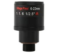 Diheohg Obiettivo CCTV 1/2,5 6-22 mm 5MP M12 montaggio obiettivo variabile F1.6 per fotocamera 4MP / 5MP CMOS/CCD sensore IP/AHD