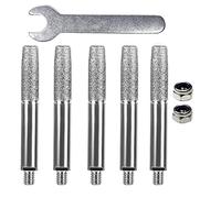 Diheohg Parti Affilatrice per motoseghe rivestito diamantato Cricchetto cilindrico 5,5 Mm Testa di Rettifica Affilatrice