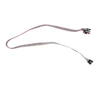 Diheohg PC Cassa Rosso Verde LED ATX Alimentazione Nuovo Interruttore HDD Cavo 20"