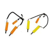 Diheohg Picchetto di sicurezza retrattile per la pesca sul ghiaccio, accessorio per rompighiaccio, cono di sicurezza per la pesca sul ghiaccio, arancione, resistente, facile da usare, arancione e