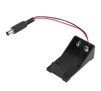 Diheohg Porta batteria 9 V Volt Box Case Connettore 5.5 X 2.1 per Breadboard Alimentatore