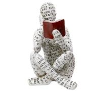 Diheohg Pulp Reading Women Home Decor Statua di pensiero moderna decorazione astratta su tavolo da scaffale A