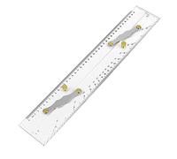 Diheohg Righello parallelo Marino, Scale Chiare, Punti Mappatura per Tirare Il Righello Parallellello 450 Mm, Righello parallelo per Carte Nautiche per Barche