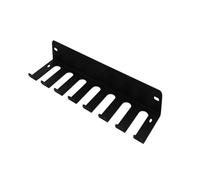 Diheohg Scaffalatura multiuso per palestra, ganci, in acciaio resistente, supporto da parete per casa e 17, colore: nero