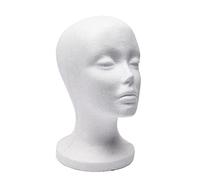 Diheohg Schiuma manichino testa modello occhiali occhiali occhiali da sole cappello cappello cappello supporto supporto auricolare manichino display supporto auricolare manichino display