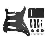 Diheohg Set Con 3 Strati Nero 11 Foro Sss Chitarra Pickguard Supporto Piastra Per Il Pickguard Bottoni Copertura Guitarra Punte Chitarra Parti & Accessori-52 X 52 X 52 X 52 Mm