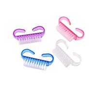 Diheohg Set di 10 spazzole per la pulizia delle unghie, multicolore, per mani e unghie, per pedicure e unghie