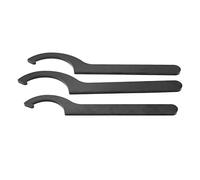 Diheohg Set di 3 chiavi inglesi per ingranaggi filettati, gancio C in acciaio, ammortizzatore per bobina assorbitore tramite set di chiavi